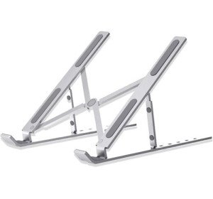 Adjustable Aluminum Laptop Stand - Silver